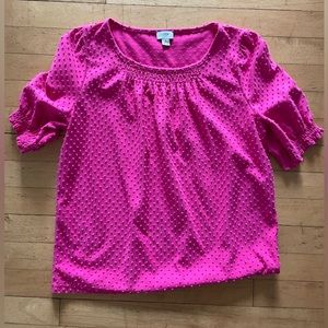 J Crew Magenta Blouse